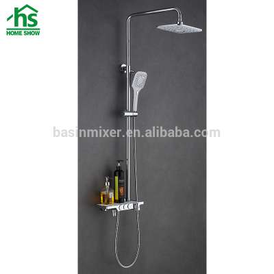 High Quality Bathroom Thermostatic Shower Set with Shampoo Shelf